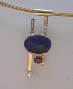 black opal diamond ruby