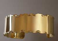 14k gold melted edge
