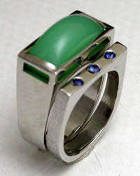 chrysoprase sapphire palladium