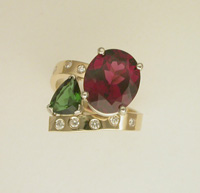 garnet tourmaline diam 14kyg